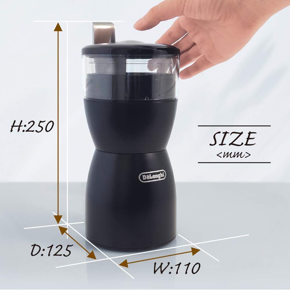 デロンギ(DeLonghi) ?カッター式コーヒーグラインダー ?粗挽き~ 中細