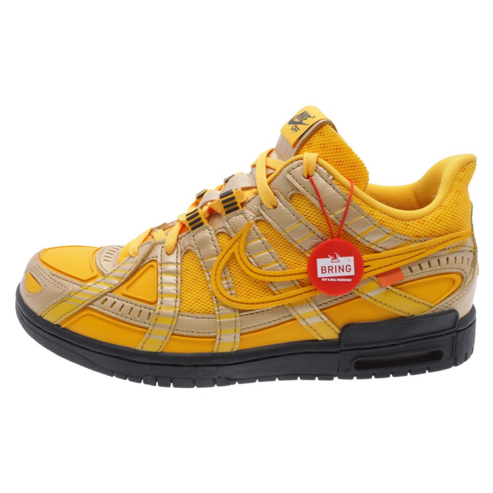 NIKE (ナイキ) × OFF-WHITE AIR RUBBER DUNK UNIVERSITY GOLD オフホワイト エアラバーダンク  ユニバーシティゴールド ローカットスニーカー イエロー US10/28cm - メルカリ