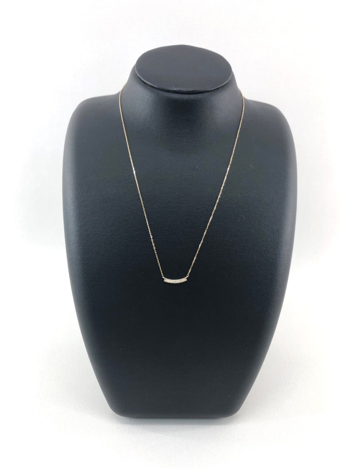 スタージュエリー】ダイヤモンド ネックレス K18 K10 0.04ct 40cm 1.3g 