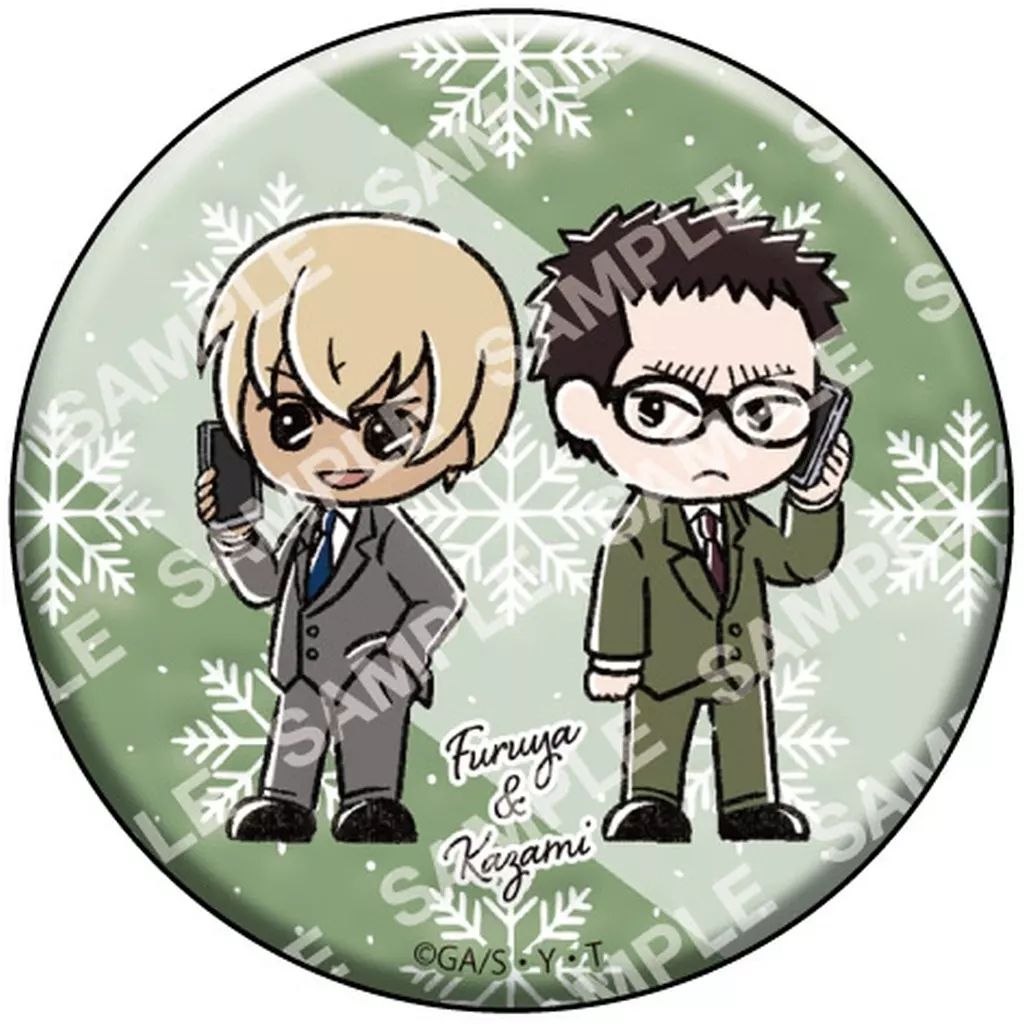 中古】バッジ・ビンズ 降谷＆風見(フルカラー) 「名探偵コナン 缶