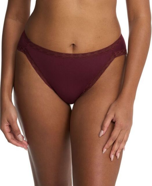 送料無料 ナトリ レディース パンツ アンダーウェア Bliss Lace-Trim Cotton French-Cut Brief Underwear 152058 Royal Fig