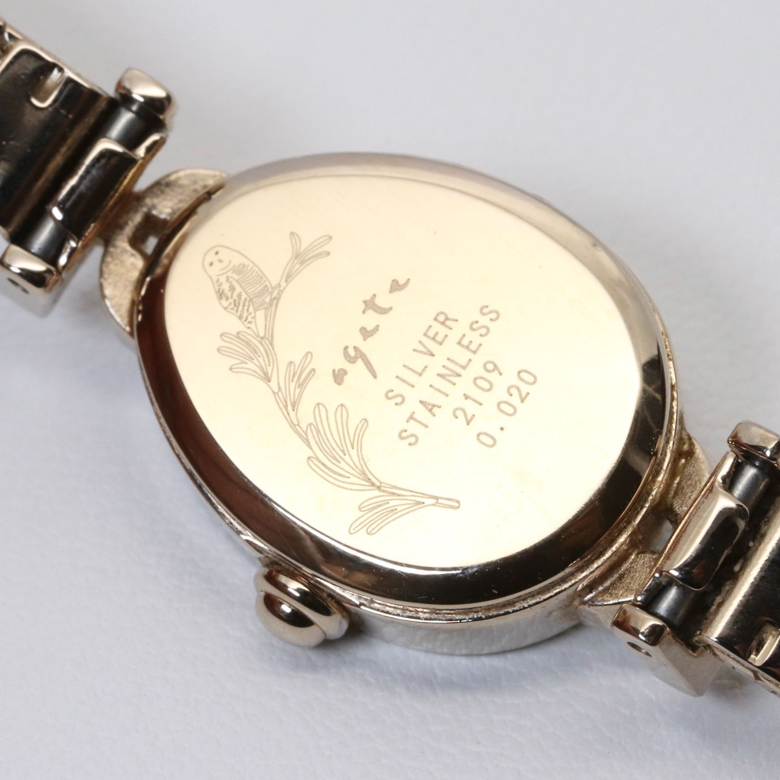 美品 アガット 2021年限定 ジュエリーウォッチ 時計 パール/24-1840