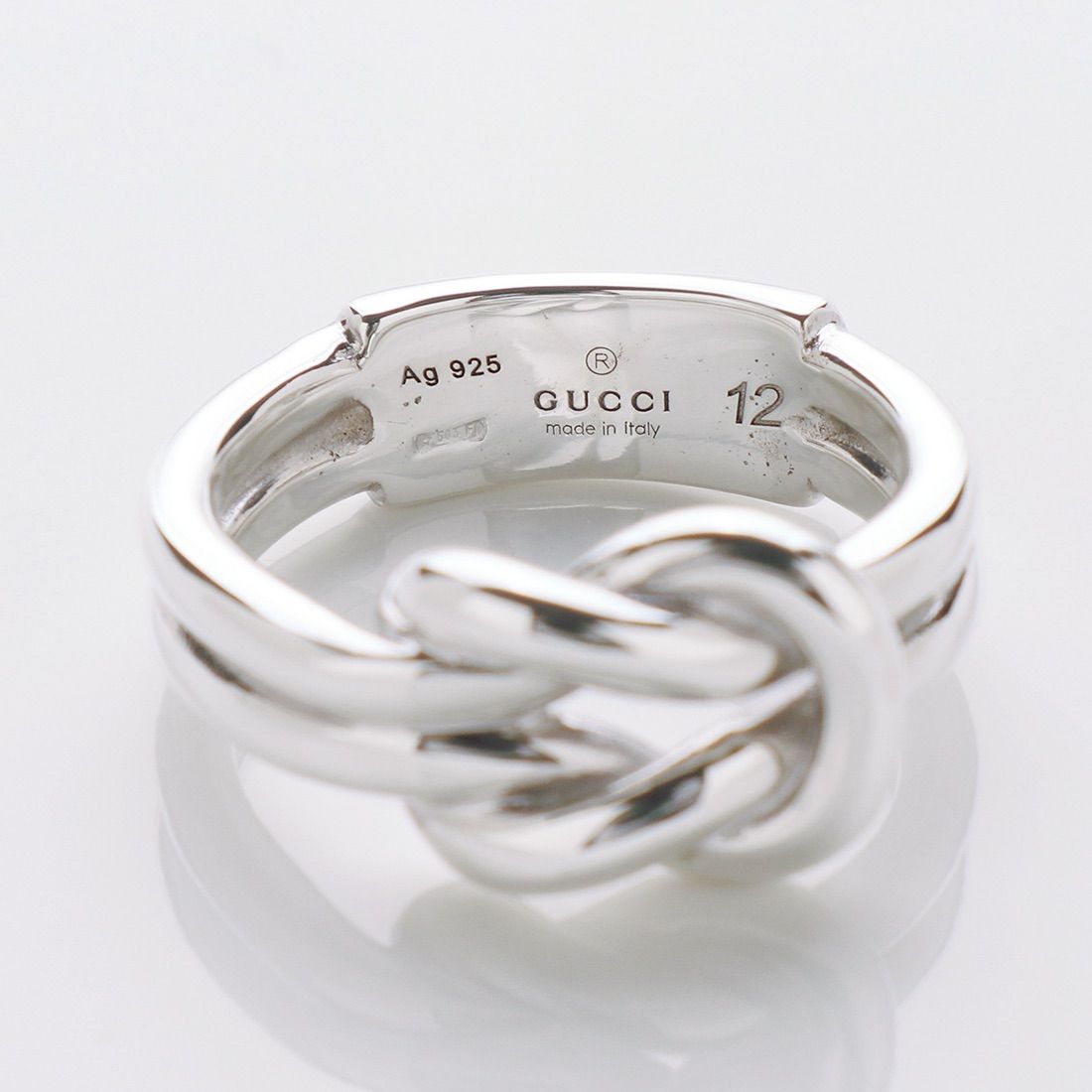 GUCCI グッチ 2ワイヤー ノットリング 925 11号 シルバー - メルカリ