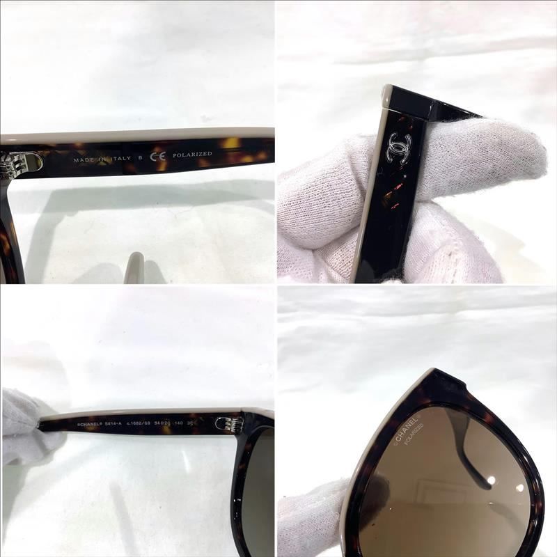 シャネル（CHANEL）ボストンシェイプサングラス ハバナブラウン