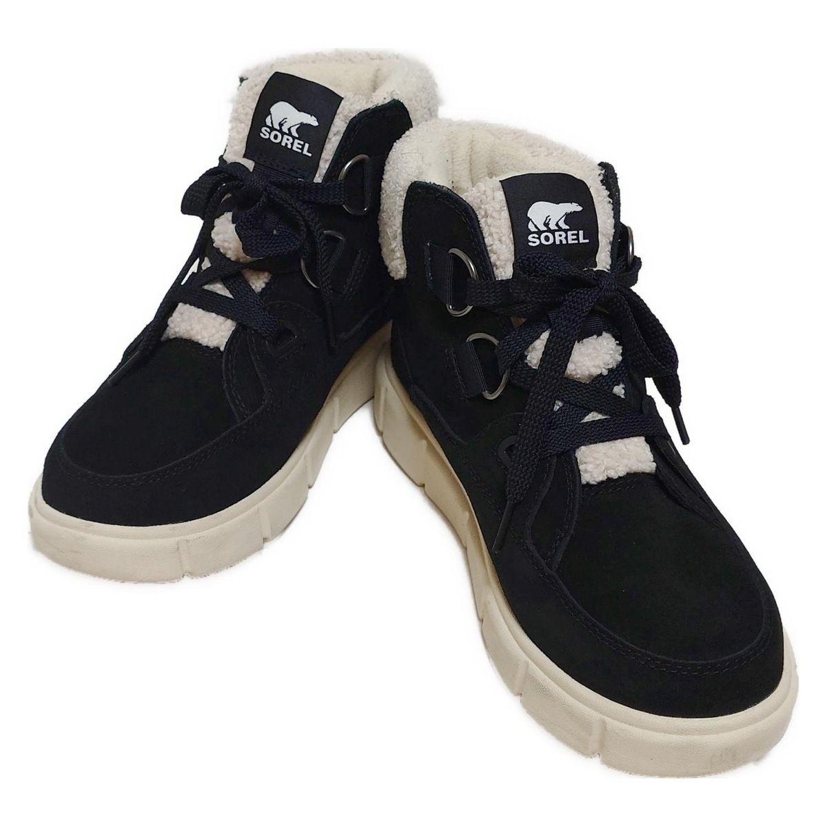 SOREL ソレル ショートブーツ 25.5 レディース - 黒 アンクルブーツ|ボア