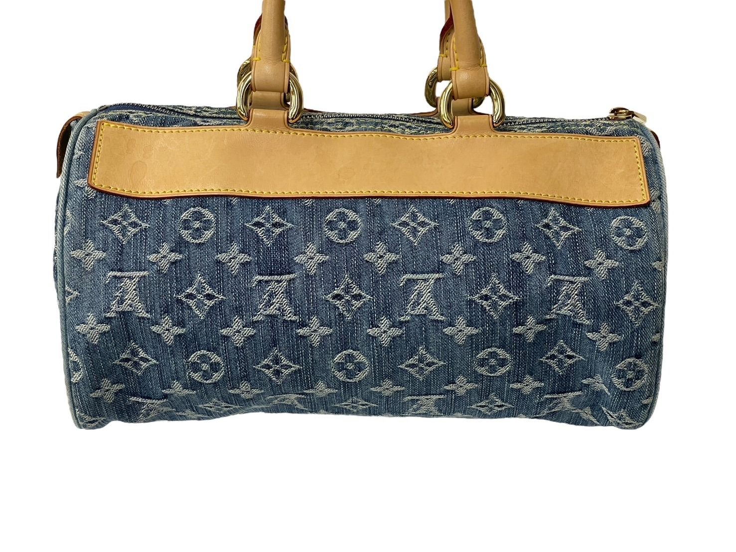 LOUIS VUITTON ルイヴィトン ハンドバッグ ネオスピーディ M95019 モノグラムデニム ゴールド金具 美品 中古 64001