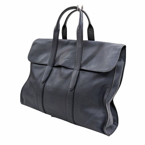COACH コーチ ロゴモチーフ メトロポリタン フラップ ビジネスバッグ ブリーフケース ハンドバッグ レザー ネイビー 58097
