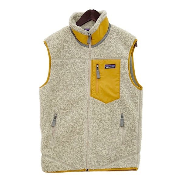 Patagonia パタゴニア クラシックレトロ フリースベスト Classic Retro-X Vest STY23048FA19 メンズ Sサイズ ベージュ トップス DM17072