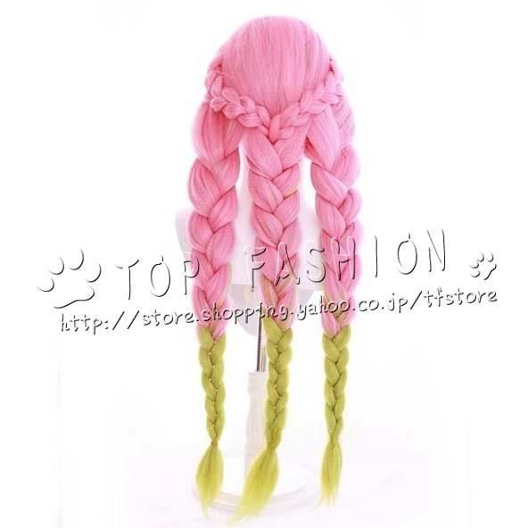 鬼滅の刃　甘露寺蜜璃風　ウィッグ コスプレ 鬼滅の刃 甘露寺蜜璃風 ウィッグ コスプレ Amazon.co.jp: 鬼滅