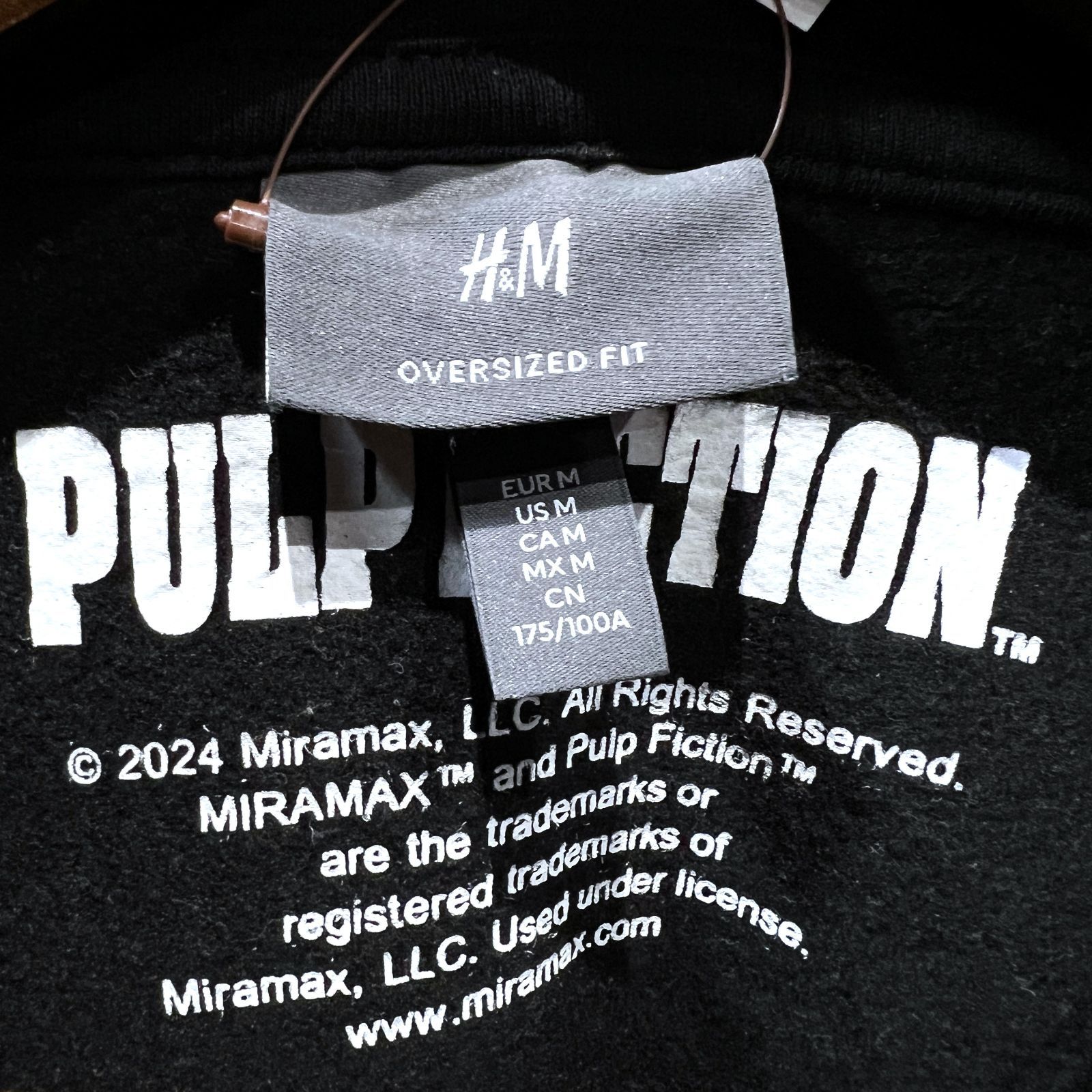 極美品 H&M パルプフィクション オーバーサイズ スウェット パーカー M