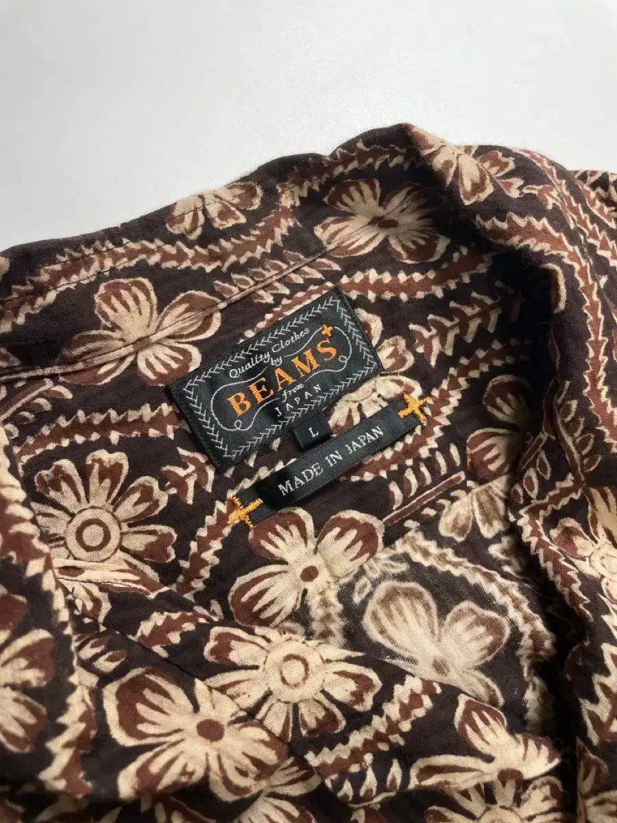 BEAMS ビームス プラス オープン ハワイアン 半袖 シャツ L