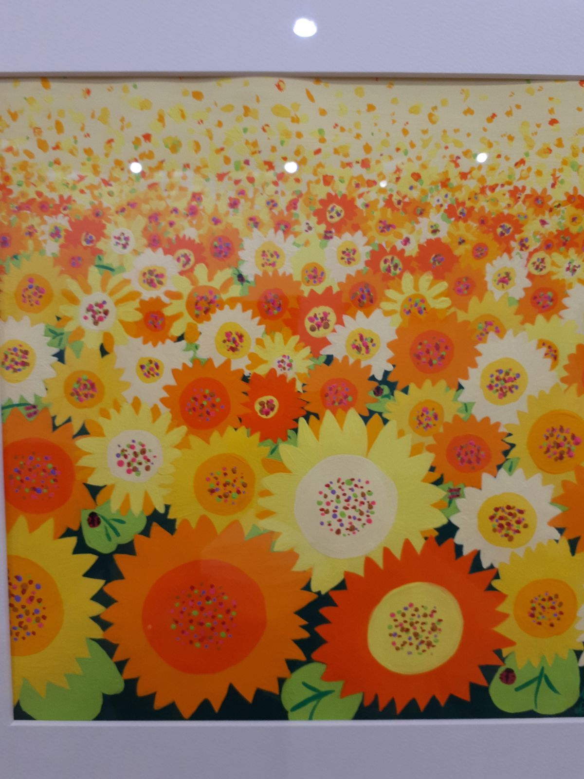 ハッピーひまわり畑2021 F4号 額付き 小楠アキコ作品 - メルカリ