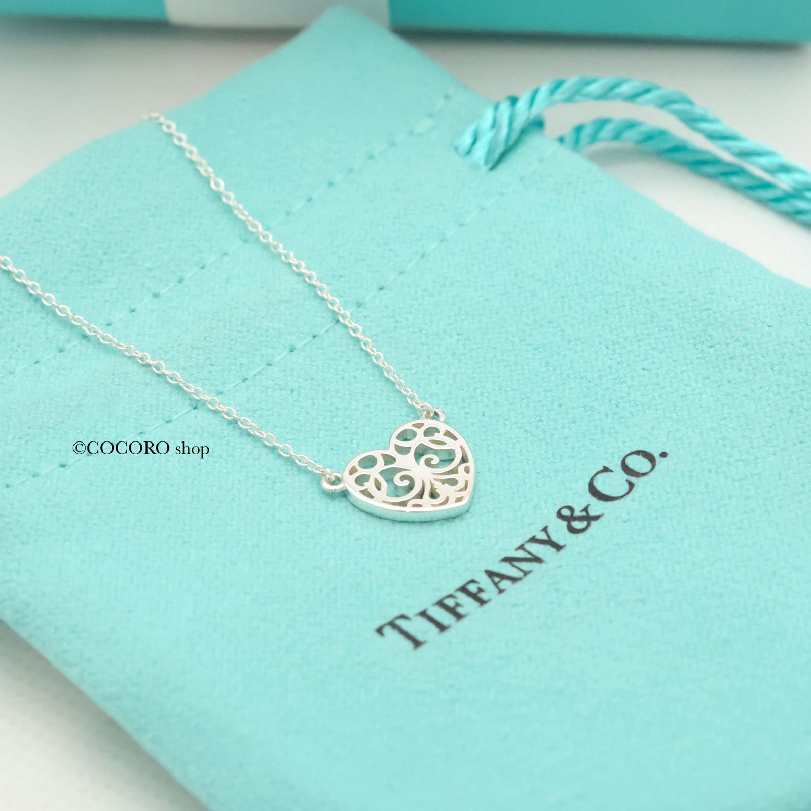 レア 磨き済 ティファニー エンチャント ハート ネックレス ペンダント 美品】ティファニー TIFFANY&Co. エンチャント ハート