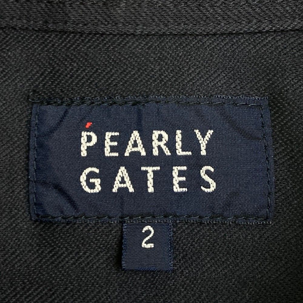 サイズ：2 PEARLY GATES パーリーゲイツ 055-2261902 長袖ポロシャツ  ネイビー系 [240101454985] ゴルフウェア レディース ストスト サイズ：2 PEARLY GATES パーリーゲイツ 055-2261902 長袖