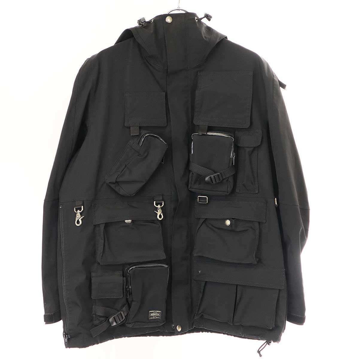 JUNYA WATANABE COMME des GARCONS MAN×PORTER ジュンヤワタナベ コムデギャルソンマン ポーター 2005SS  GORE-TEX マルチポケットマウンテンパーカー WO-J003 ブラック M - メルカリ