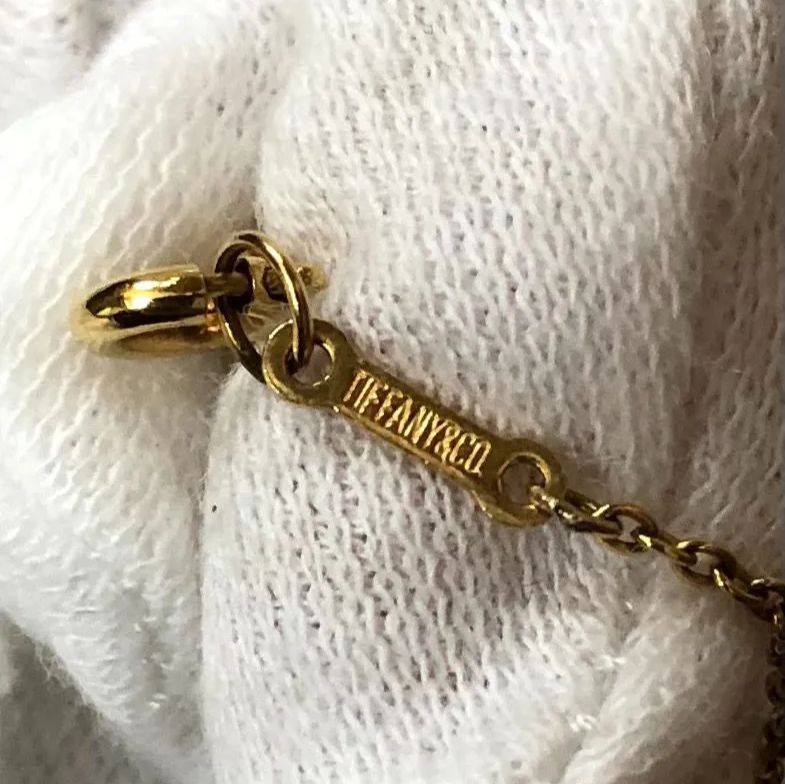Tiffany & Co. ゴールド ネックレス　オープンハート　750 TIFFANY&Co. ティファニー オープンハート ネックレス 18金 K18