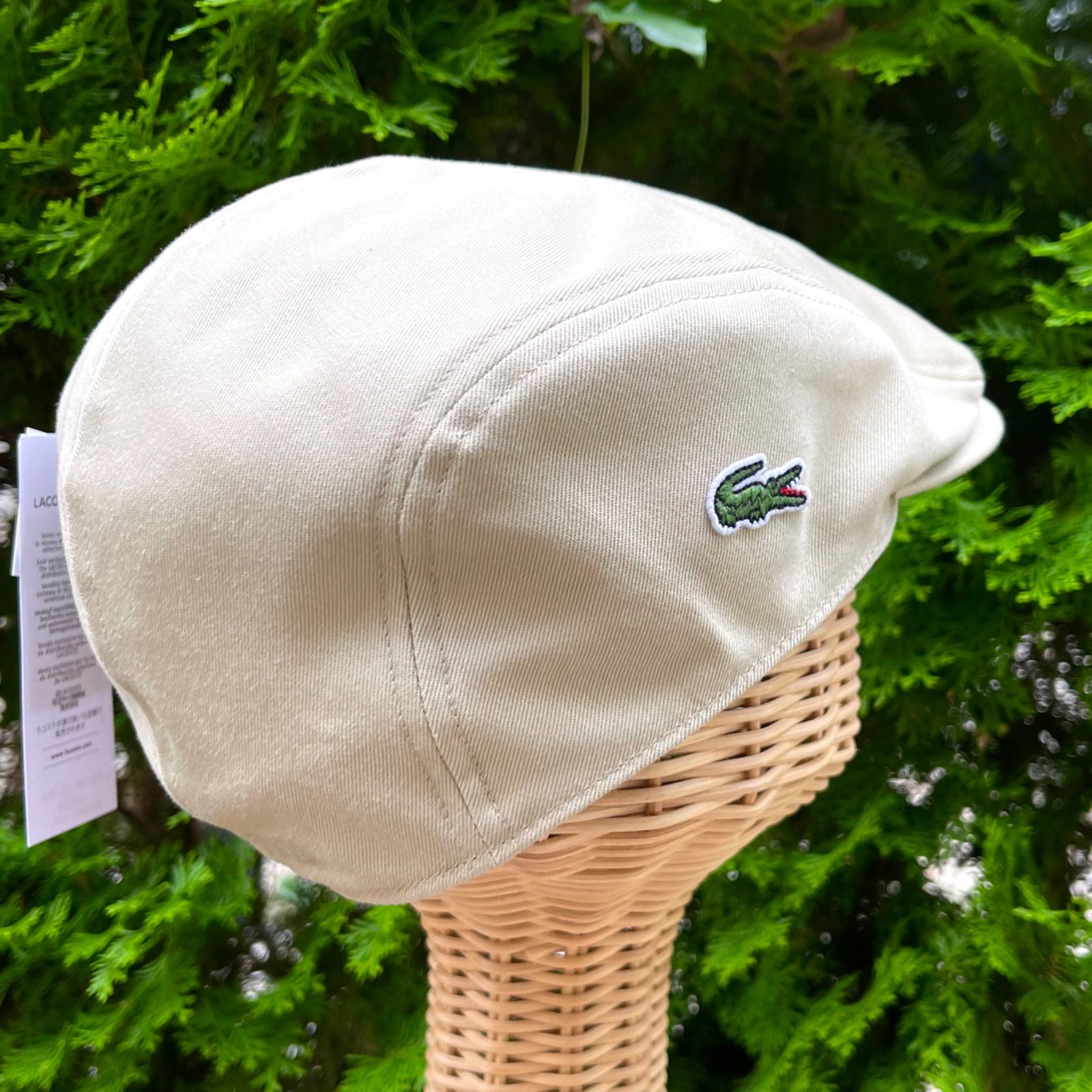 LACOSTE ラコステ ハンチング 日本製 White 洗える帽子 - ハンチング