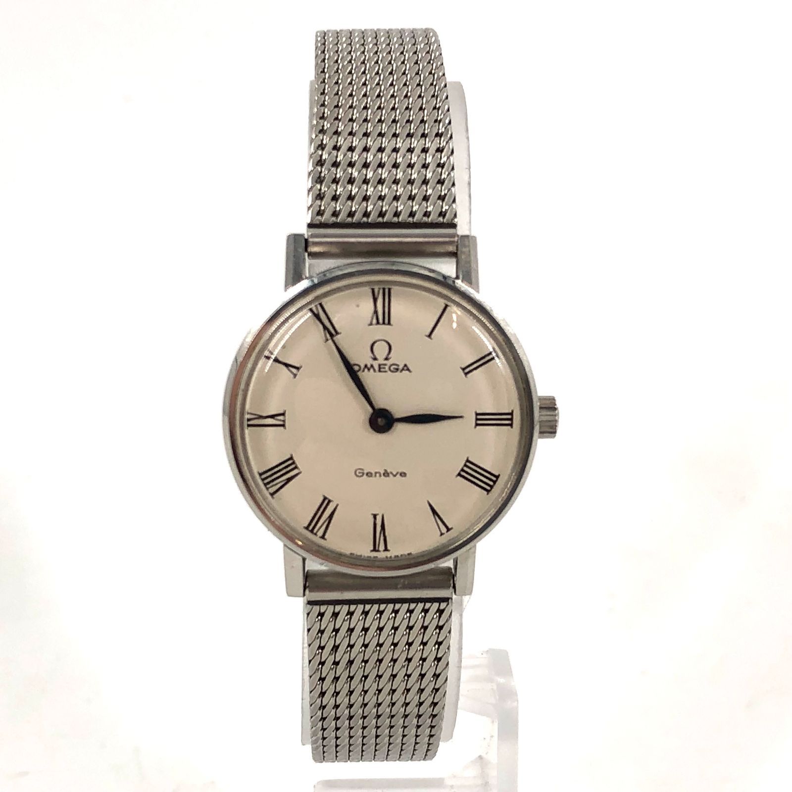 OMEGA Geneve 手巻き時計 OMEGA オメガ Geneve ジュネーブ 手巻き 1360098 デイト メンズ 腕時計