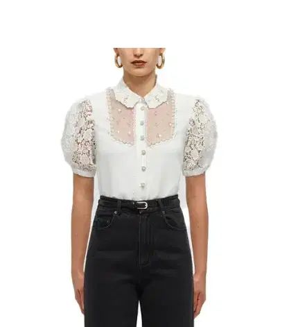 SELF PORTRAIT セルフ ポートレイト ハン HAN ビーズ 刺繍 ブラウス サイズ us2 uk6 正規品 USTAUSTRALIA_COM_AU