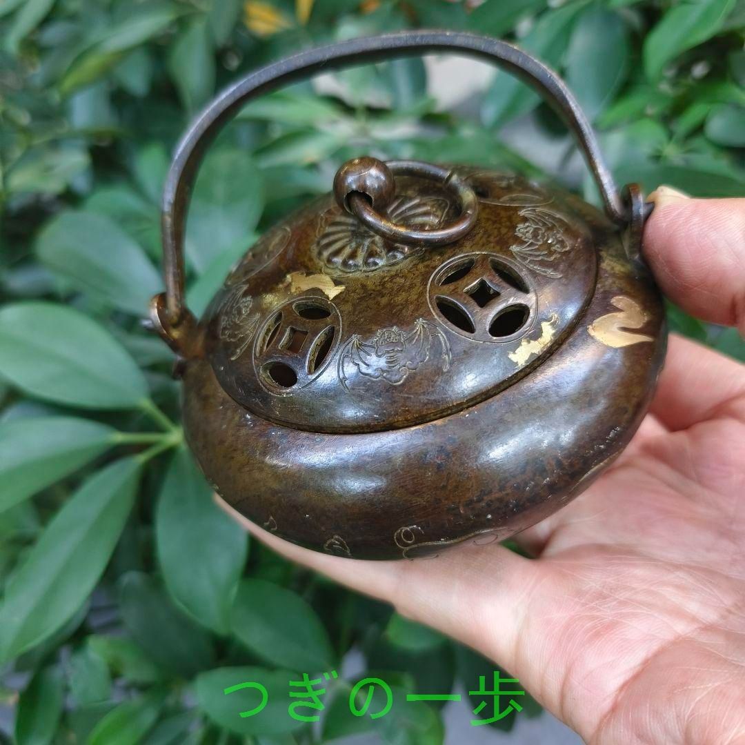 銅器 浄化空気香炉 暖手炉 禅意 茶道香炉 工芸品 置物 銅器 浄化空気香炉 暖手炉 禅意 香道 茶道 盤香炉 工芸品 置物