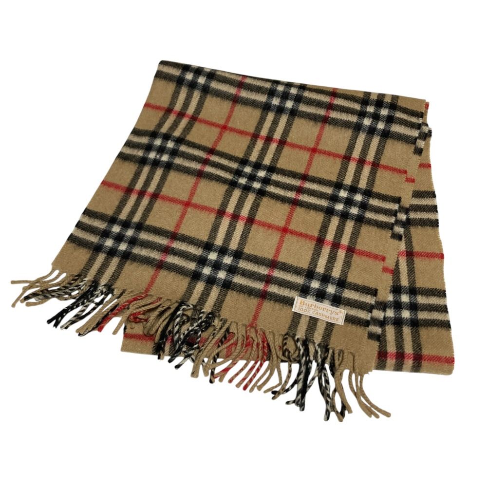 美品 BURBERRY'S バーバリーズ ノバチェック柄 カシミヤ