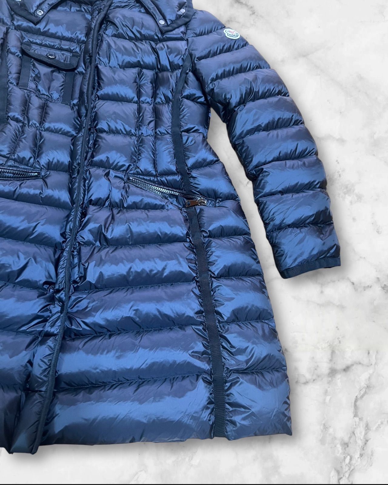 廃盤品 希少サイズ MONCLER モンクレール HERMINE エルミンヌ ネイビー