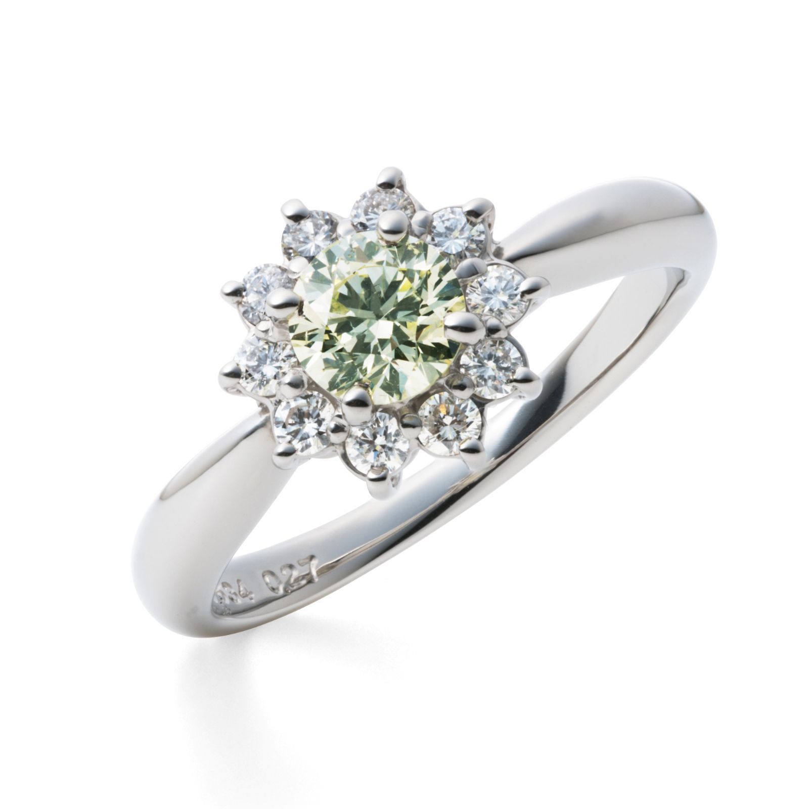 ❤️pt900 Green系 ダイヤモンド 0.804ct up リング CGL鑑付 - メルカリ