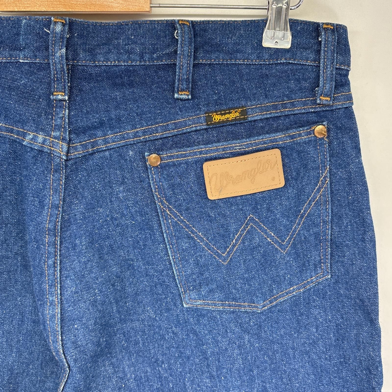 Wrangler〈ワイドデニムパンツ ジーンズ W36 ヒゲ ルーズ〉 Wrangler〈ワイドデニムパンツ ジーンズ W36 ヒゲ ルーズ