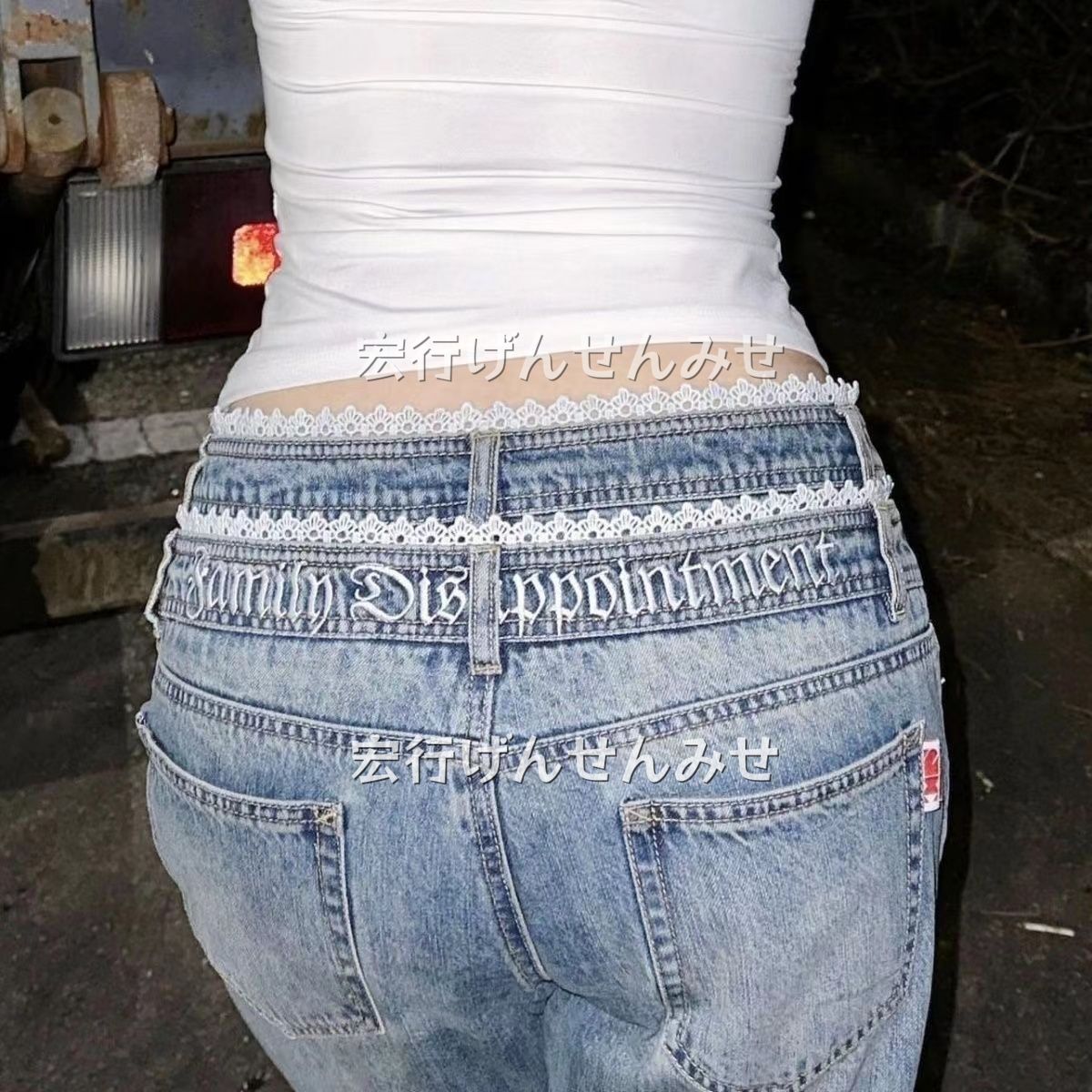 SCULPTOR ダブルウエストブーツカットデニム S Double Waist Boots Cut