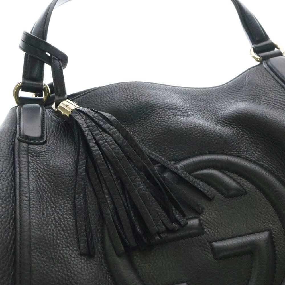 GUCCI (グッチ) ソーホー トートバッグ ハンドバッグ ブラック