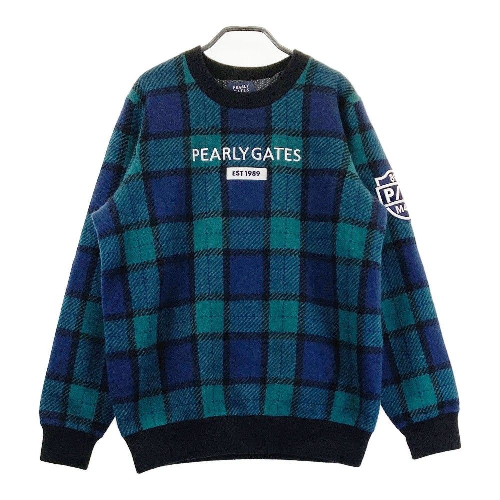 サイズ：5 PEARLY GATES パーリーゲイツ 裏地付 カシミヤ ニット