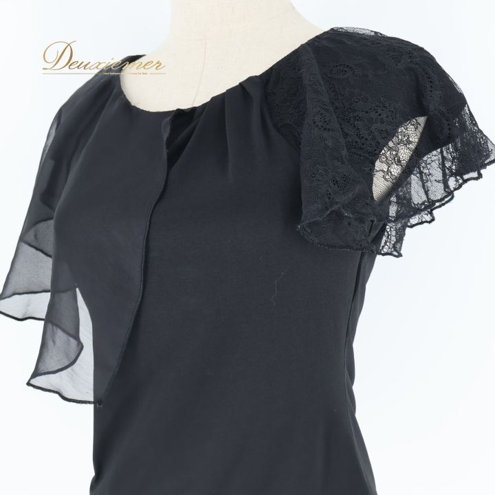 社交ダンス 衣装 チャコット トップス M ブラウス Chacott ブラック系