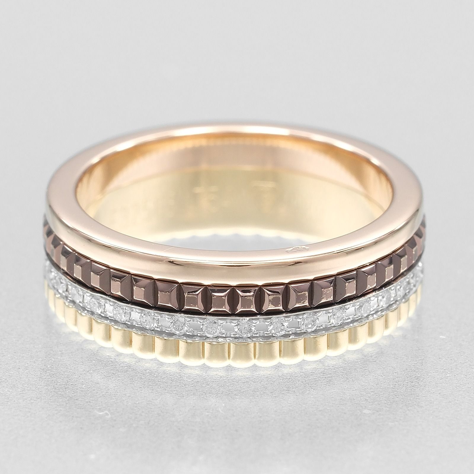 Boucheron ブシュロン K18PG/WG キャトル ラディアント ダイヤ リング 
