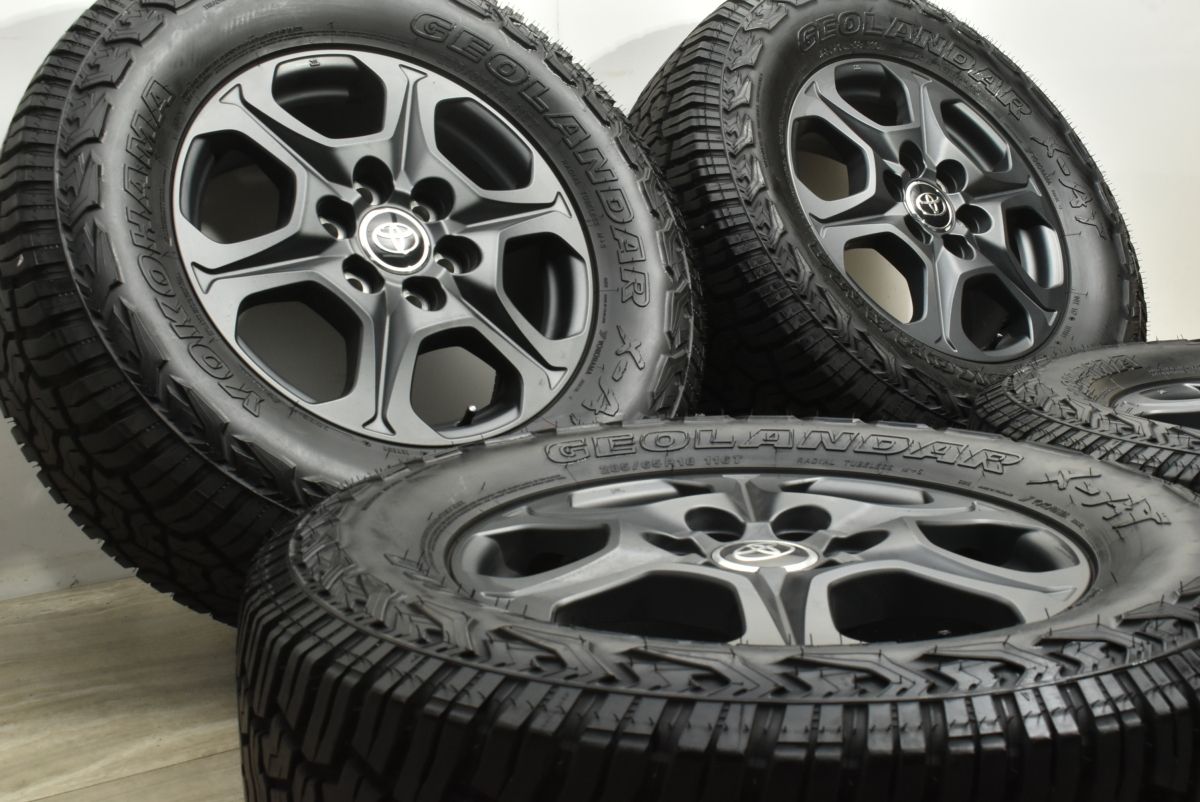 バリ溝 トヨタ ランドクルーザー 300 GRスポーツ 純正 18in 7.5J 22 PCD139.7 ヨコハマ ジオランダーX-AT 285|65R18 ランクル250