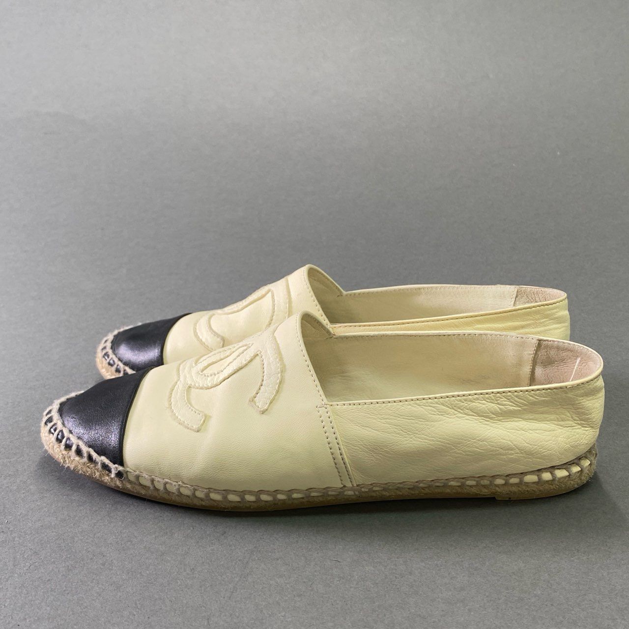 6f16 CHANEL シャネル ココマーク ラムスキン エスパドリーユ