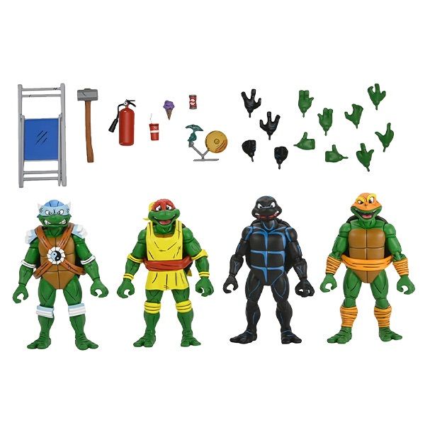 【LA正規品】 タートルズフィギュア “STUMP WRESTLING” タートルズ 7” Scale Action Figure Stump Wrestling Turtles 4 Pack