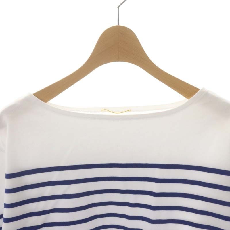 ドゥーズィエムクラス DEUXIEME CLASSE 21AW Coco Stripe T No4 カットソー ボーダー 長袖 白 青 ホワイト  ブルー /HK ■OS