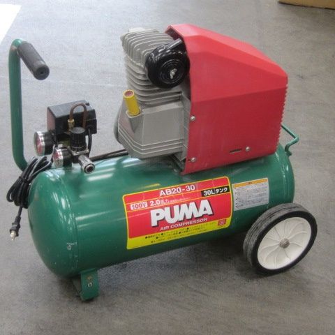 藤原産業　2.0馬力　30Lタンク　エアーコンプレッサー　動作OK品 藤原産業 2.0馬力 30Lタンク エアーコンプレッサー 動作OK品