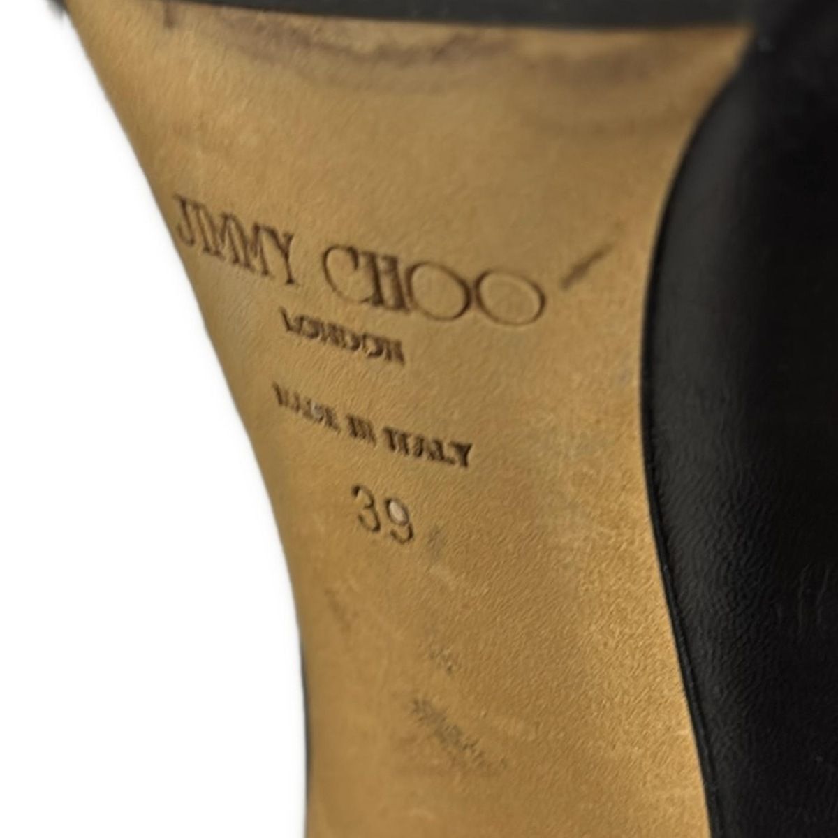 ジミーチュウパンプス　39 JIMMY CHOO(ジミーチュウ) パンプス 39 レディース - 黒 アウト