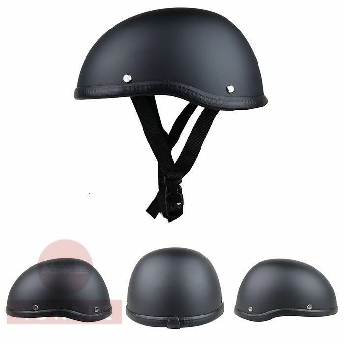 黒半キャップハーフヘルメット 半帽子原付ヘルメットハーレー