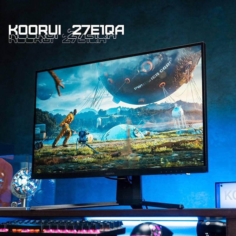 KOORUI 27インチ ゲーミングモニター WQHD 2560×1440/VA/144Hz/1ms
