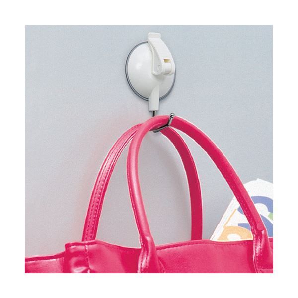 まとめ オート レバー式吸盤フック 中耐荷重3 kg QHC 09シロ