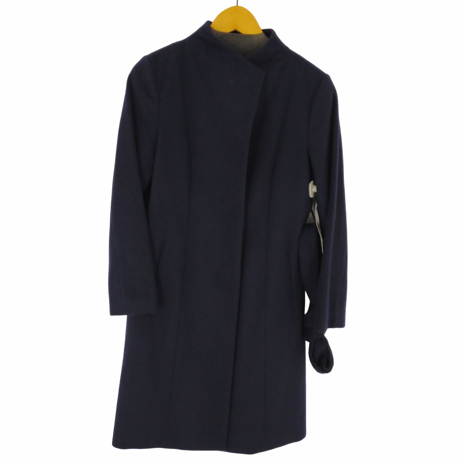 アンタイトル UNTITLED プレミアムライン 2WAY衿 スタンドカラー ロングコート レディース JPN：1