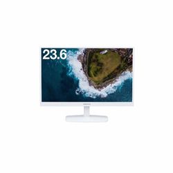【新品・2営業日で発送】グリーンハウス GH-LCW24E-WH 23.6型ワイド高視野角LED液晶ディスプレイ ホワイト 液晶 1920×1080 D-sub DVI