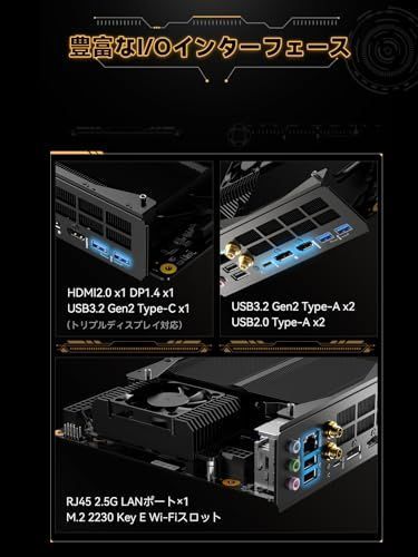 Ryzen 7 7745HXマザーボード MINISFORUM BD770i ITXマザーボードミニPC