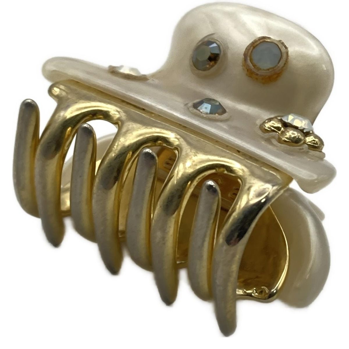 acca ブラウンアイボリー ヘアクリップ 【公式通販】