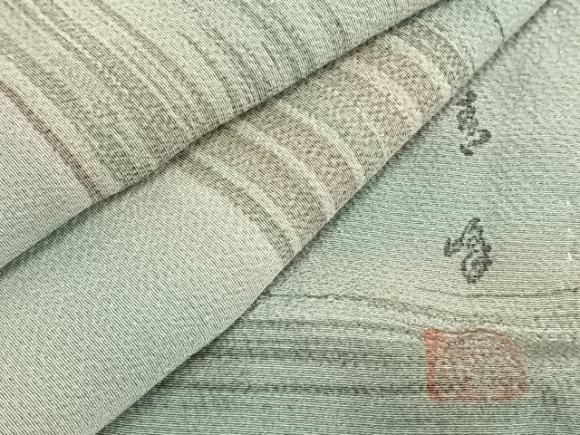 平和屋着物□上質な小紋 風景地紋 正絹 逸品 AAAT2569st