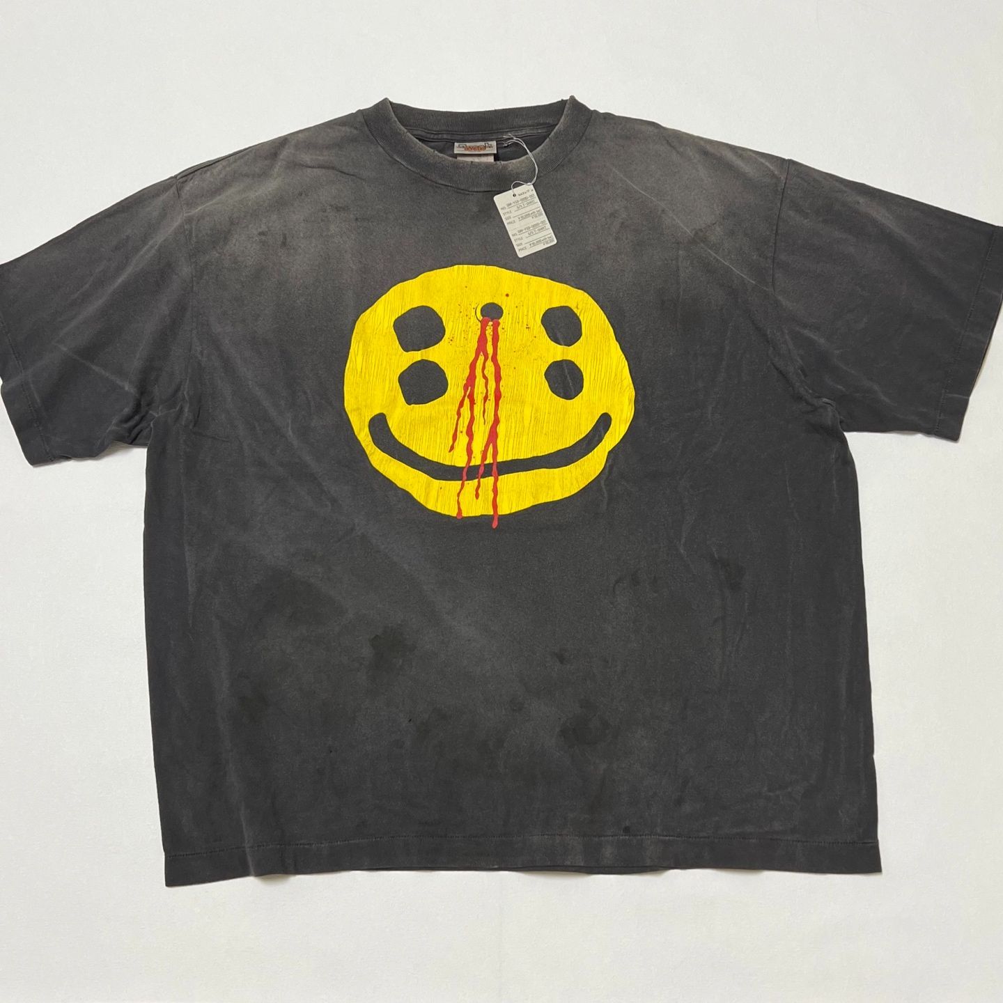 CACTUS PLANT FLEA MARKET x SAINT Mxxxxxx SMILE SS TEE/BLK