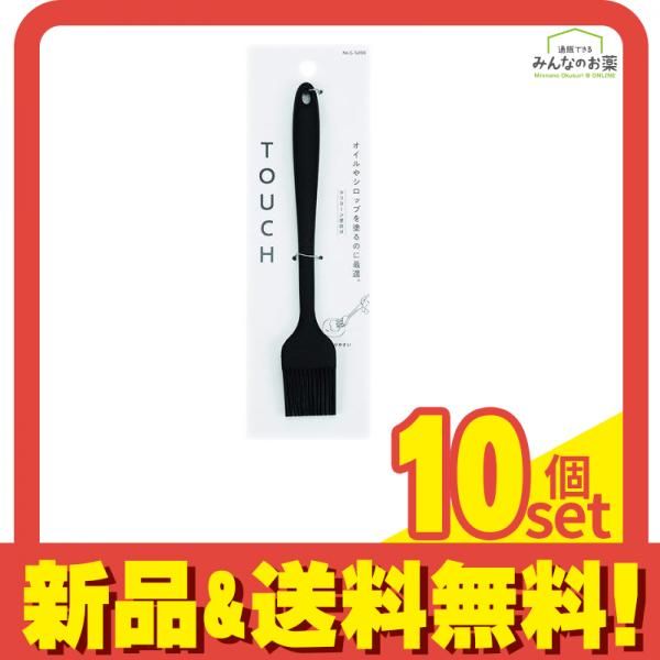 パール金属 TOUCH シリコーン塗はけ ブラック 1本入 (G-5098) 10個セット まとめ売り