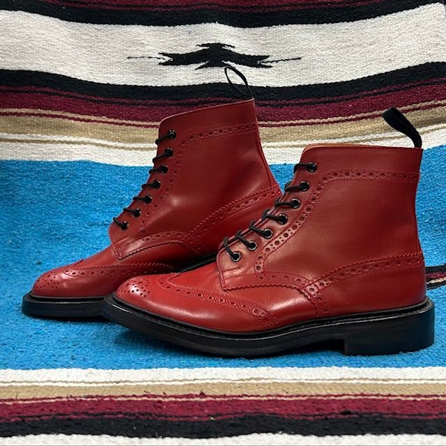 Tricker's トリッカーズ M2508 RED UK7.5 希望小売価格￥132,000